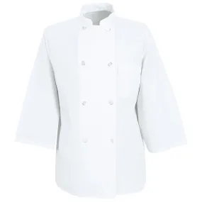 ¾ Sleeve Chef Coat 0402 - White