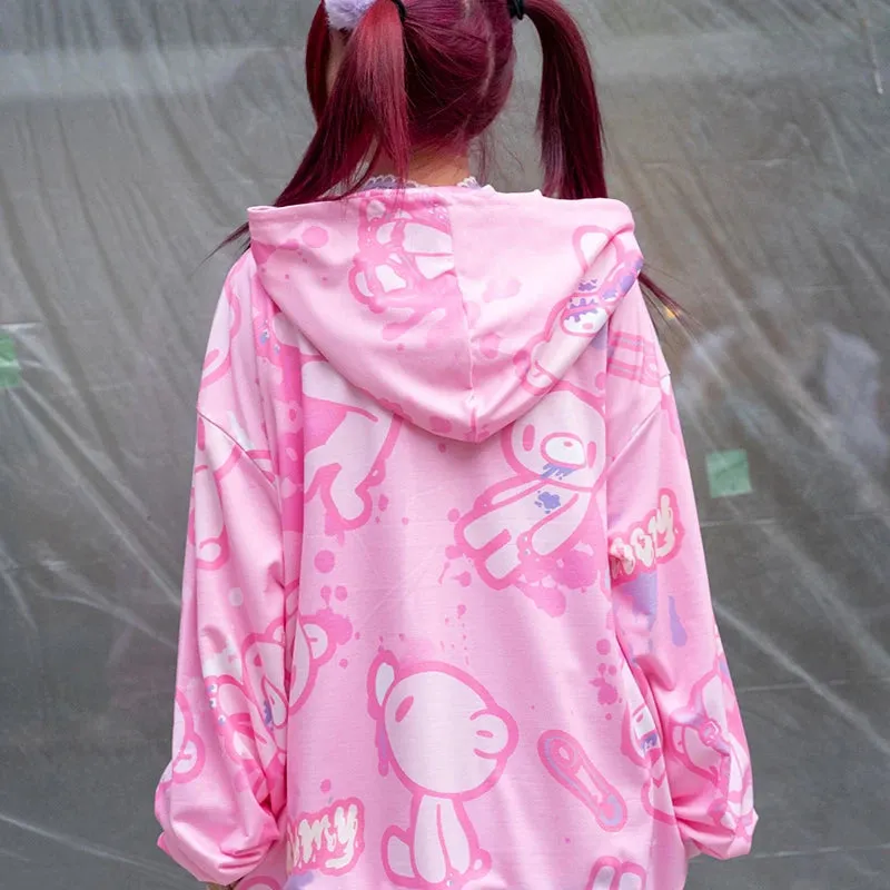 ACDC RAG and Gloomy Bear pastel hoodie