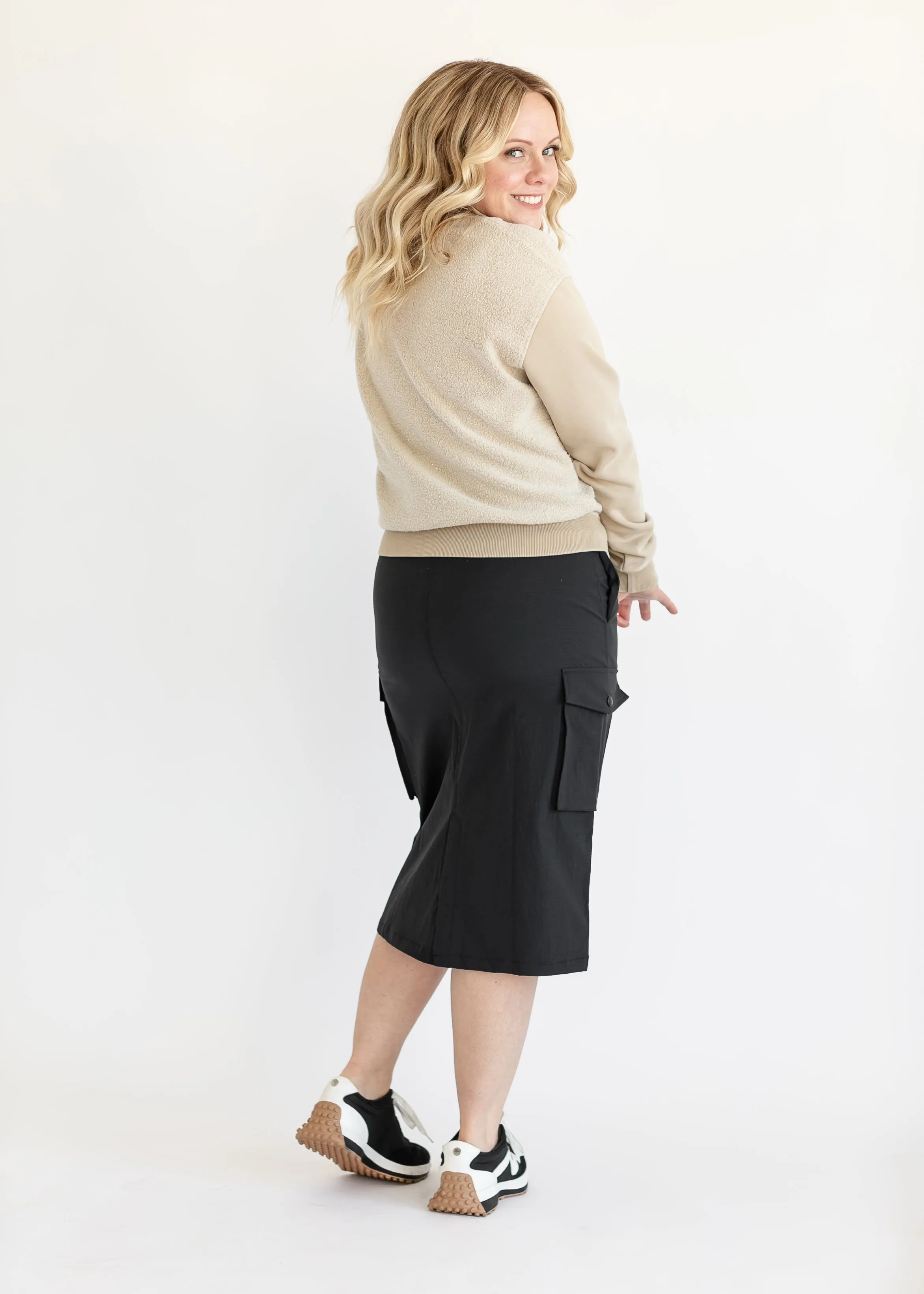 Adjustable Cargo Midi Skirt - FINAL SALE