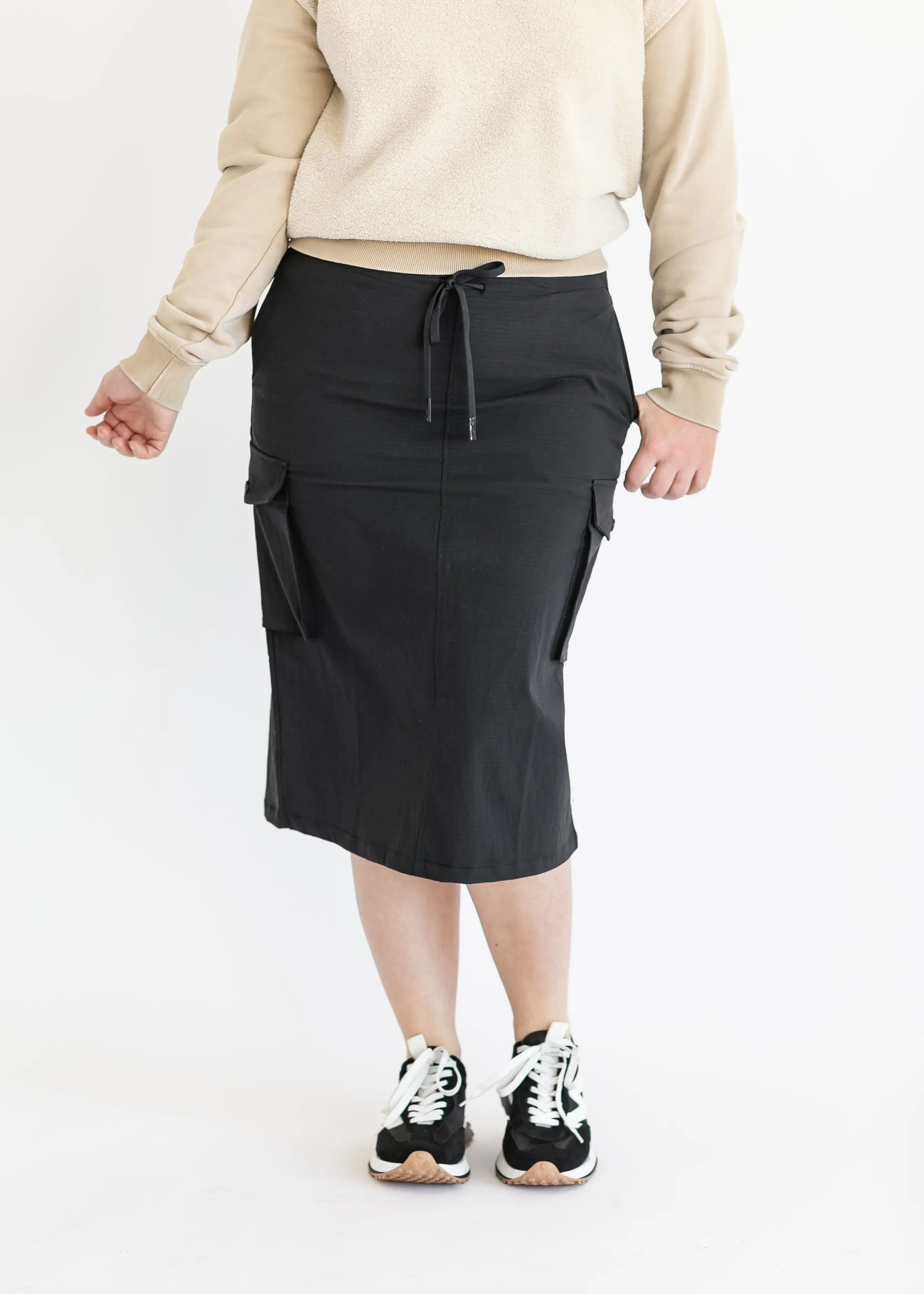 Adjustable Cargo Midi Skirt - FINAL SALE