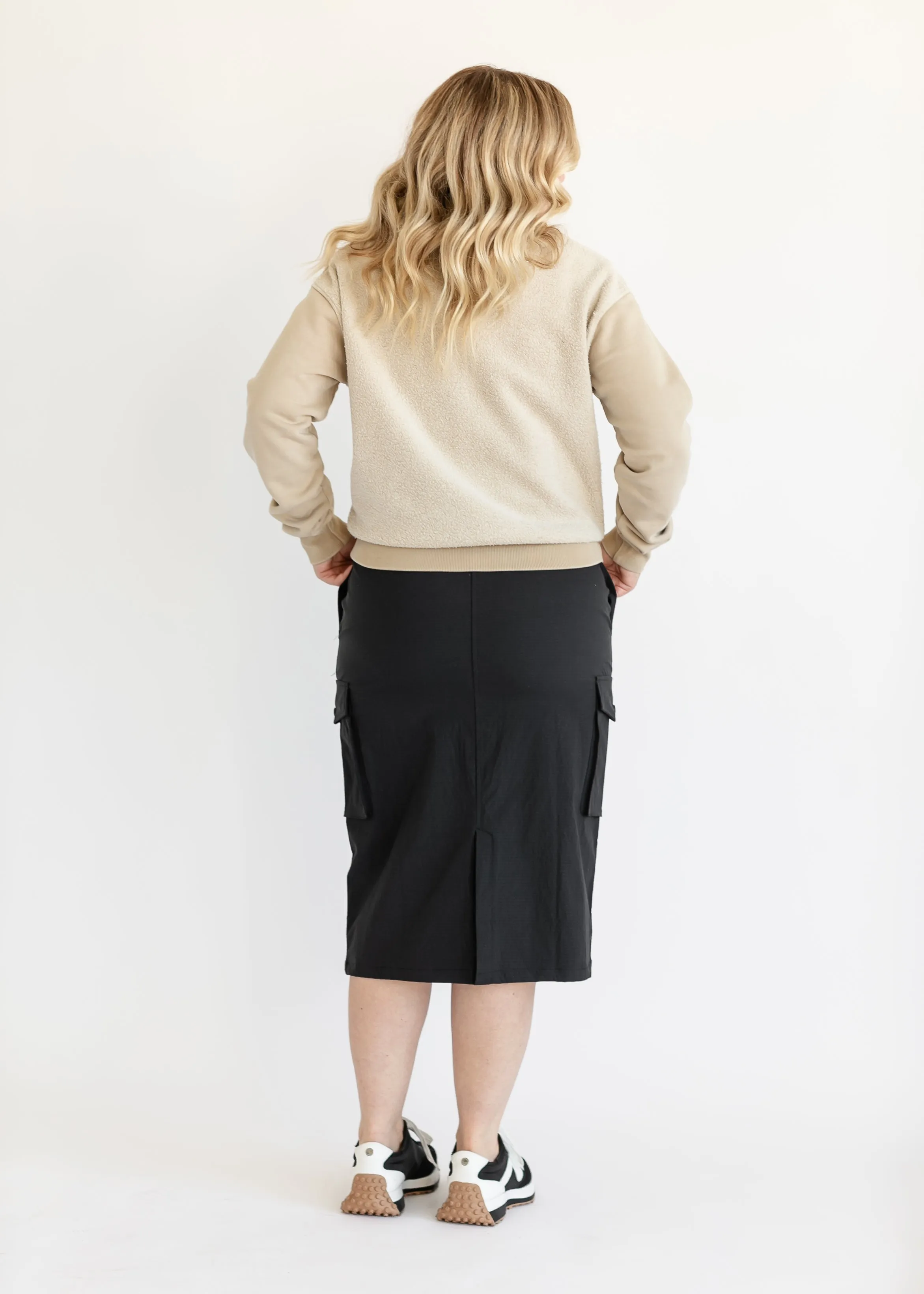 Adjustable Cargo Midi Skirt - FINAL SALE