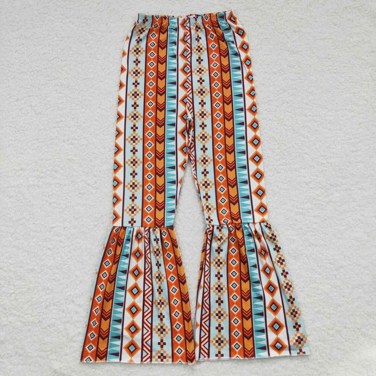 adult girls milk silk aztec pants P0173