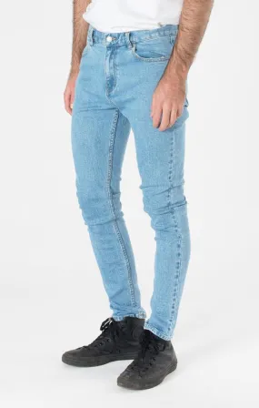 Afends Mens Junky - Stone Blue - Skinny Fit Denim