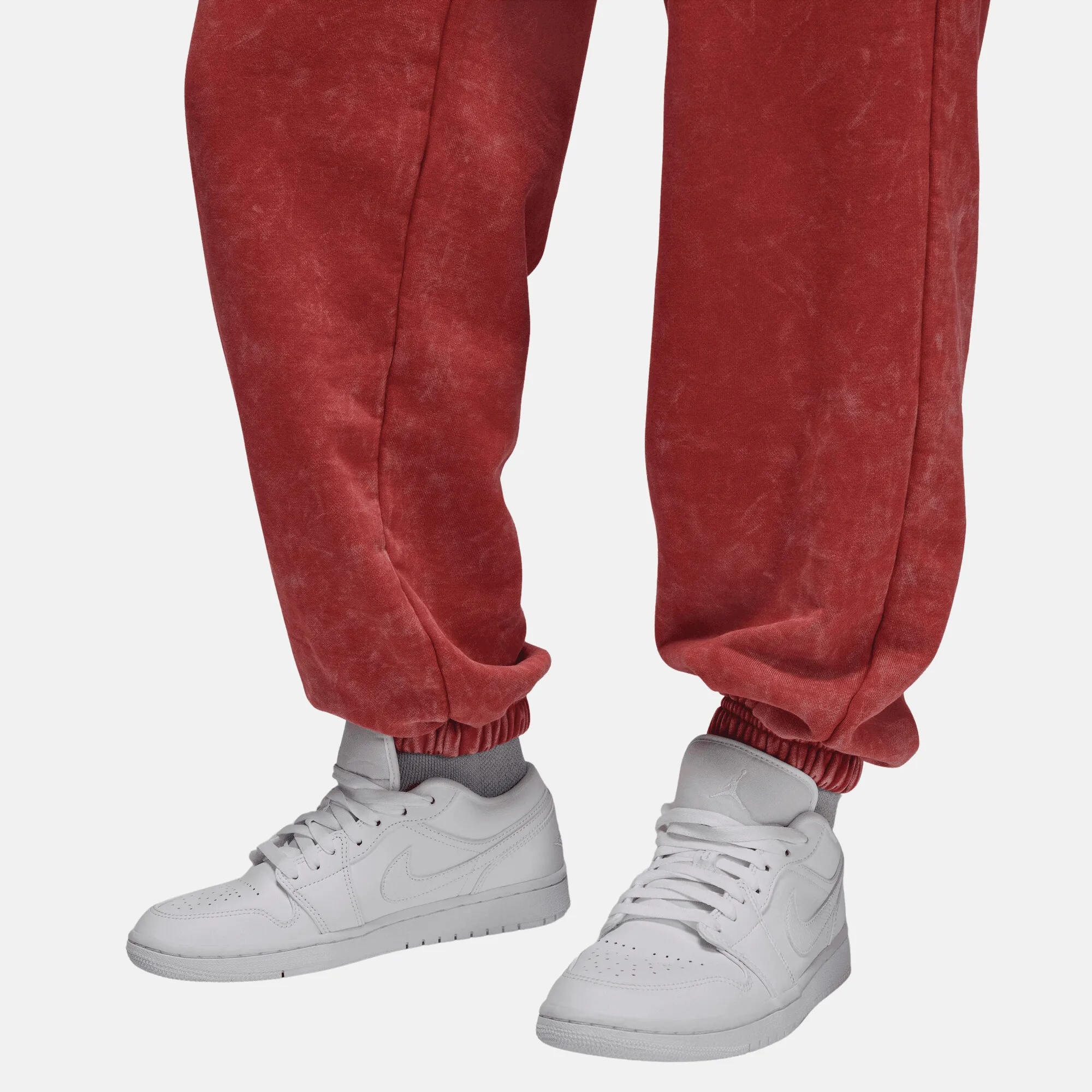 Air Jordan Women's Flight Fleece Dune Red Washed Fleece Pants