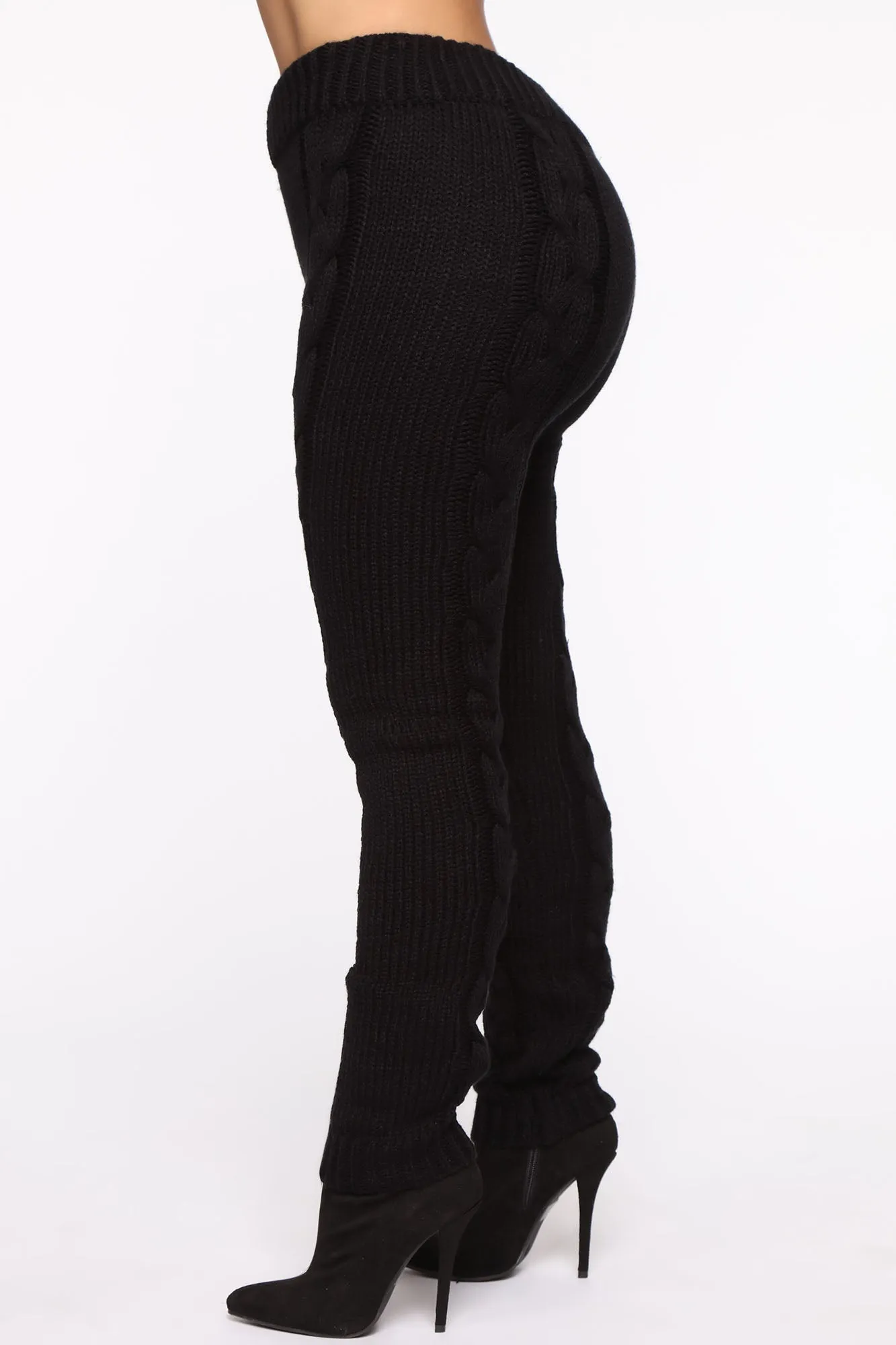 And There You Have Knit Pant Set - Black