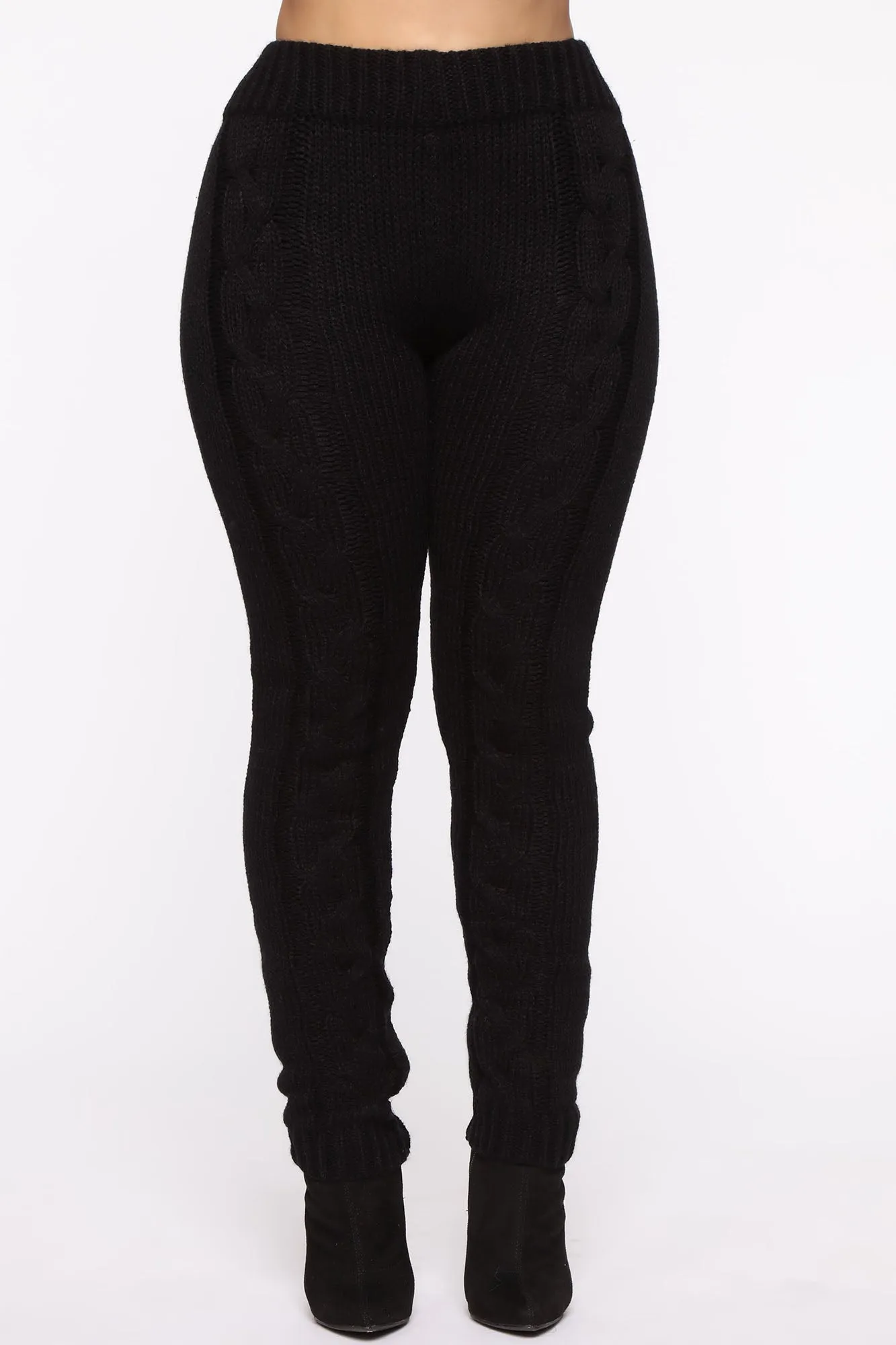 And There You Have Knit Pant Set - Black