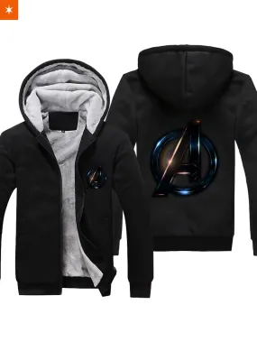 Avengers Symbol Velvet Hoodie