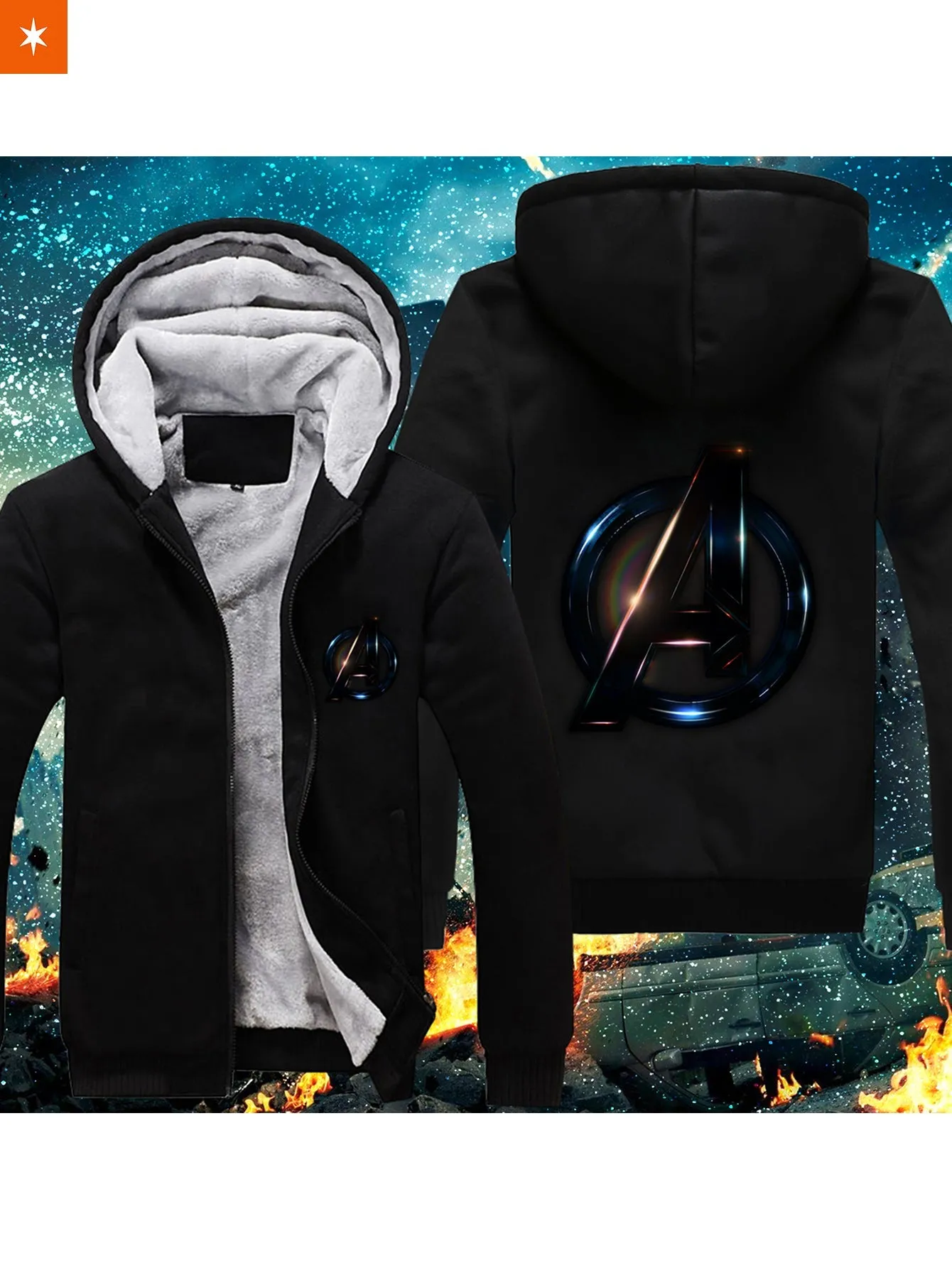 Avengers Symbol Velvet Hoodie