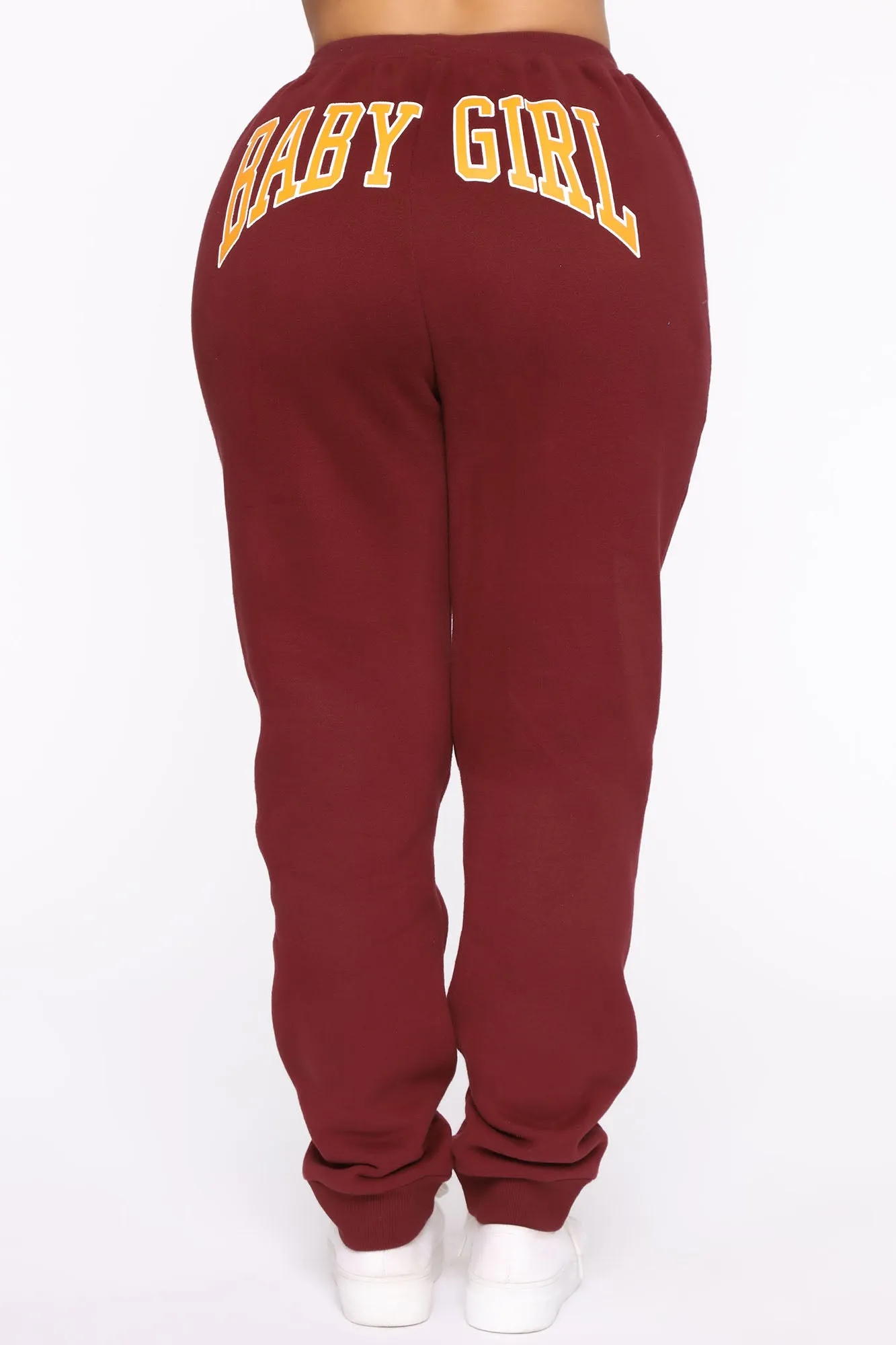 Baby Girl Sweatpants - Burgundy