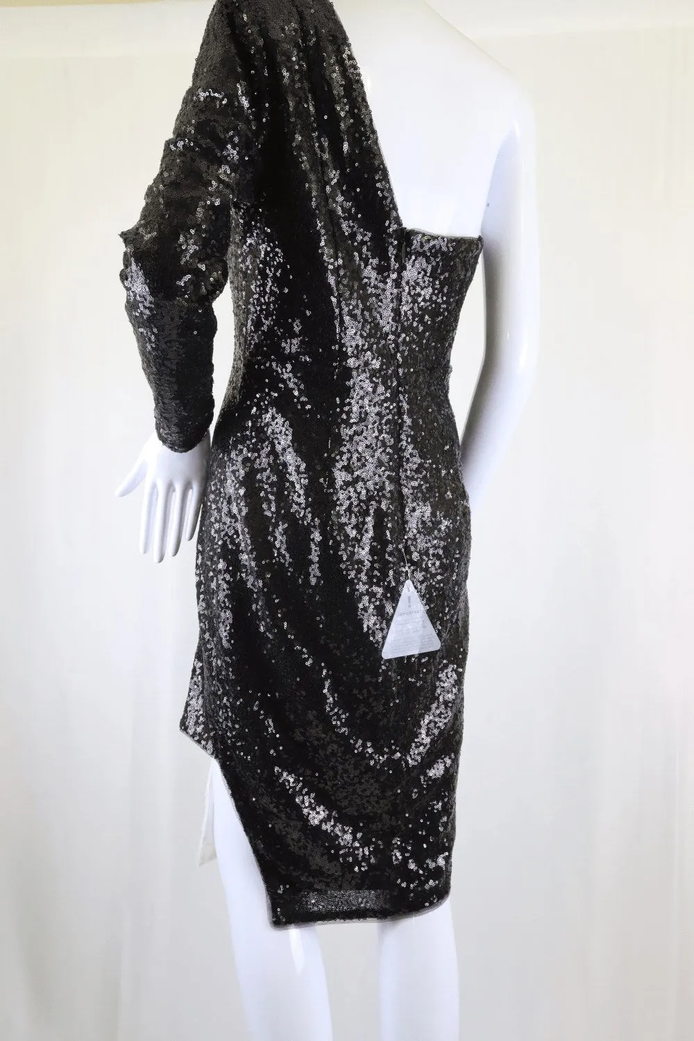 Bariano Black And White Sequin Dress 12