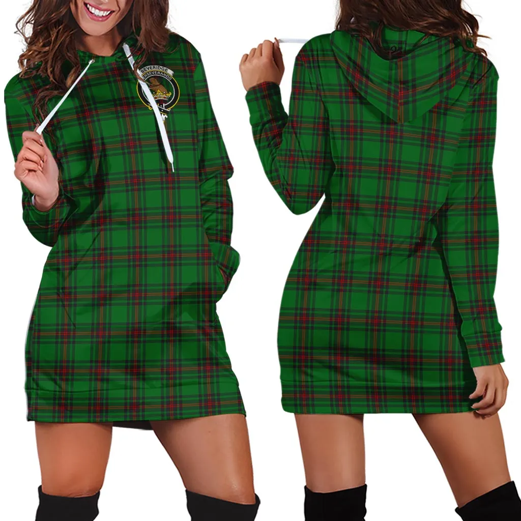 Beveridge Tartan Hoodie Dress with Family Crest