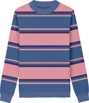 Bisexual Striped Classic Fit Knit Crewneck