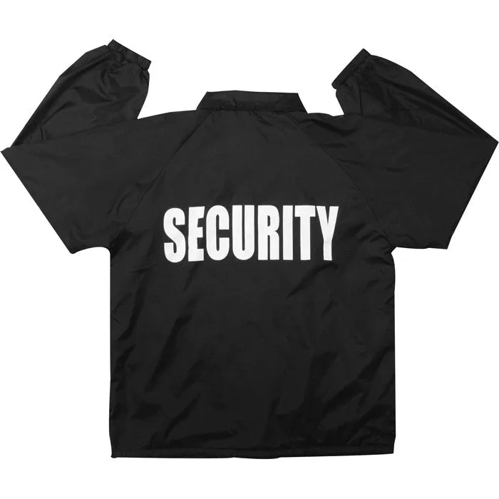 Black - Public Safety SECURITY Coaches Jacket