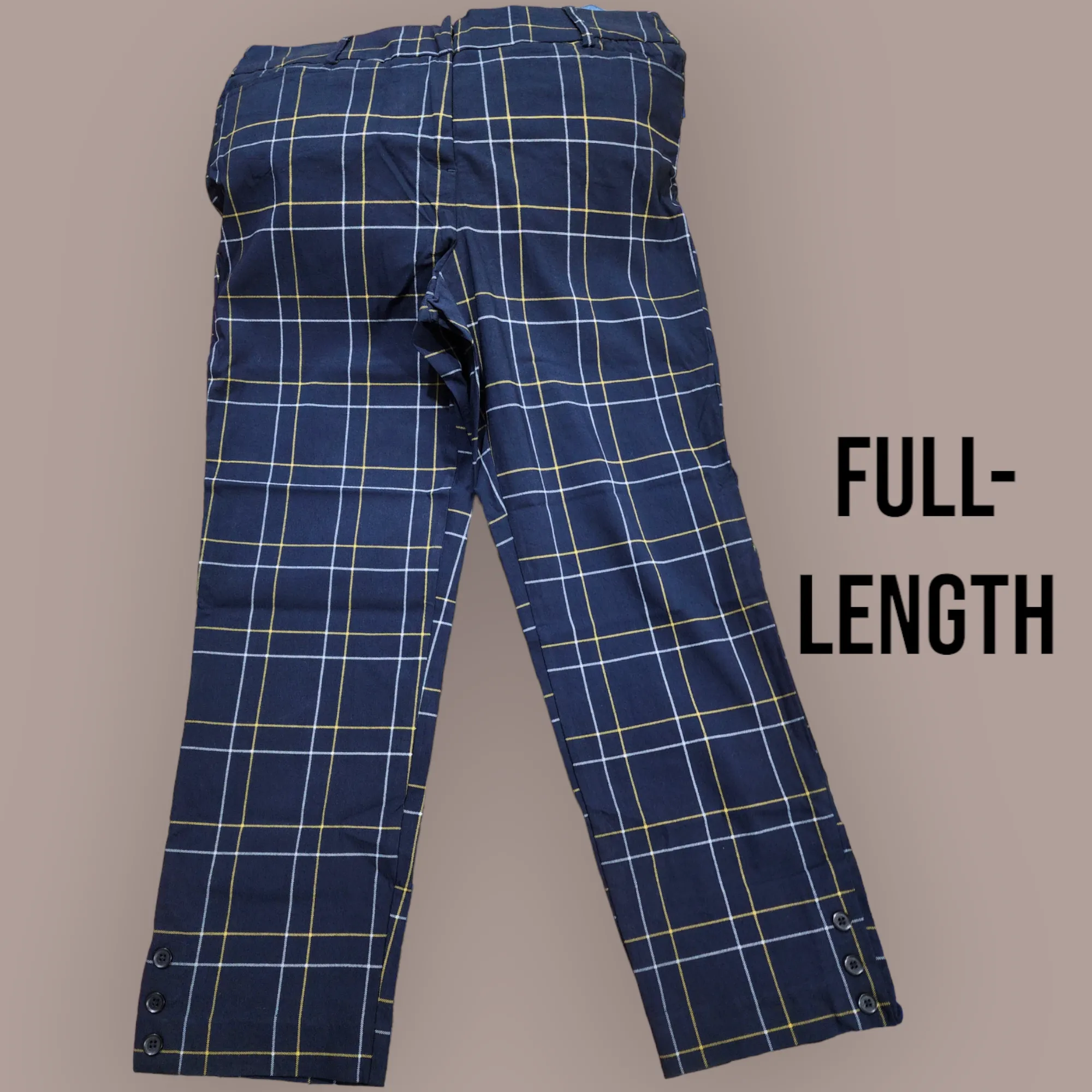 Blue HW Checks Pants