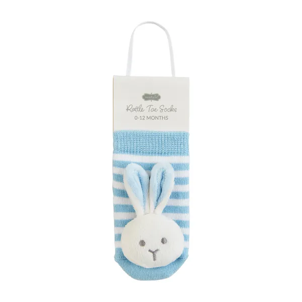 Bunny Rattle Toes Socks