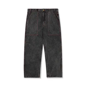 Butter Breakdown Relaxed Denim Jeans: Acid Wash Black