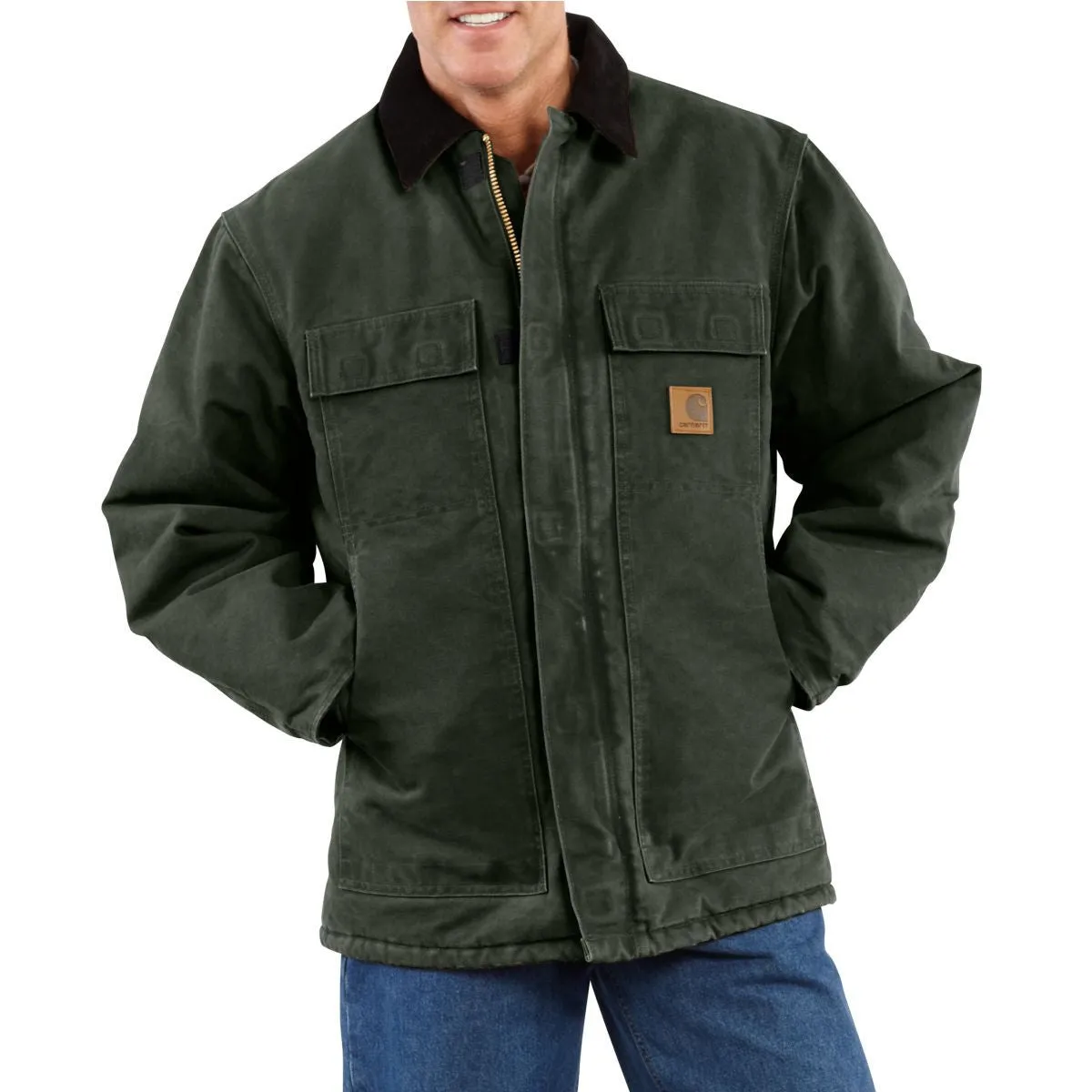 Carhartt Men's Moss Sandstone Traditional Coat