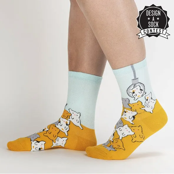 Cat Claw Womens Crew Socks