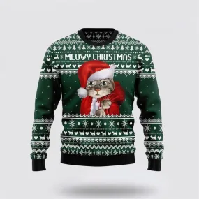 Cat Santa Ugly Christmas Sweater For Men And Women, Best Gift For Christmas, Christmas Fashion Winter