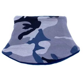 Child's Handmade Neck Warmer Camo Navy