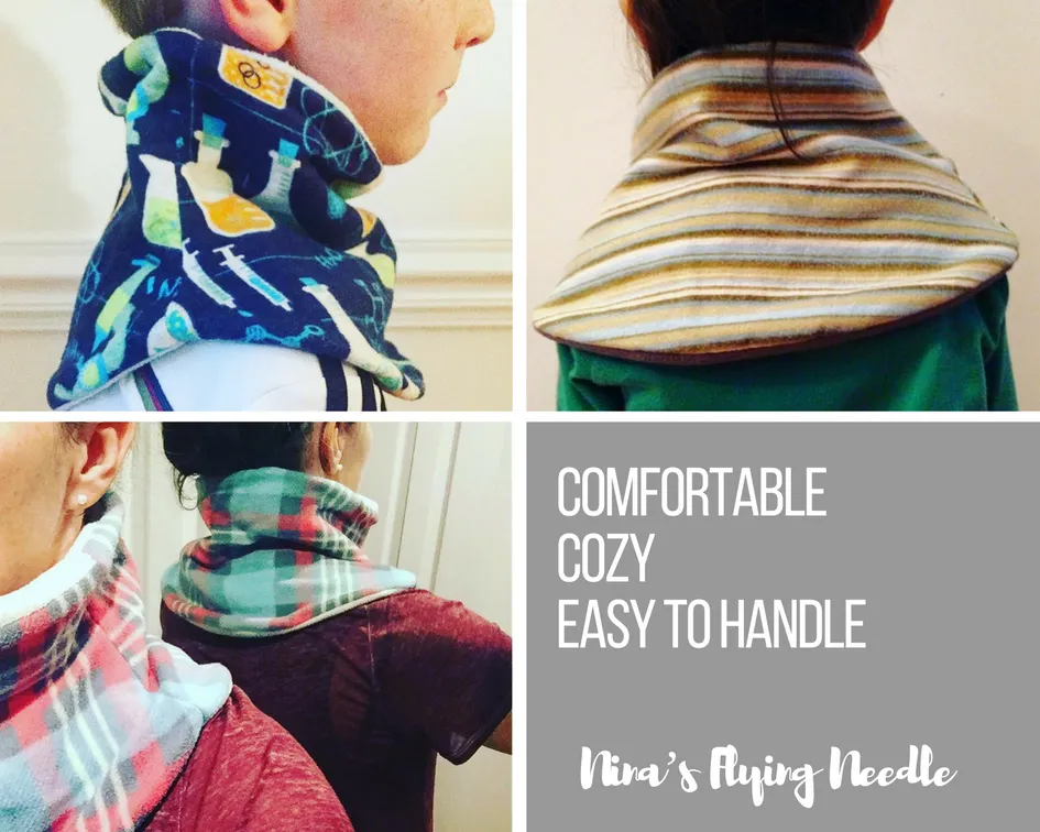 Child's Handmade Neck Warmer Transportation Modes