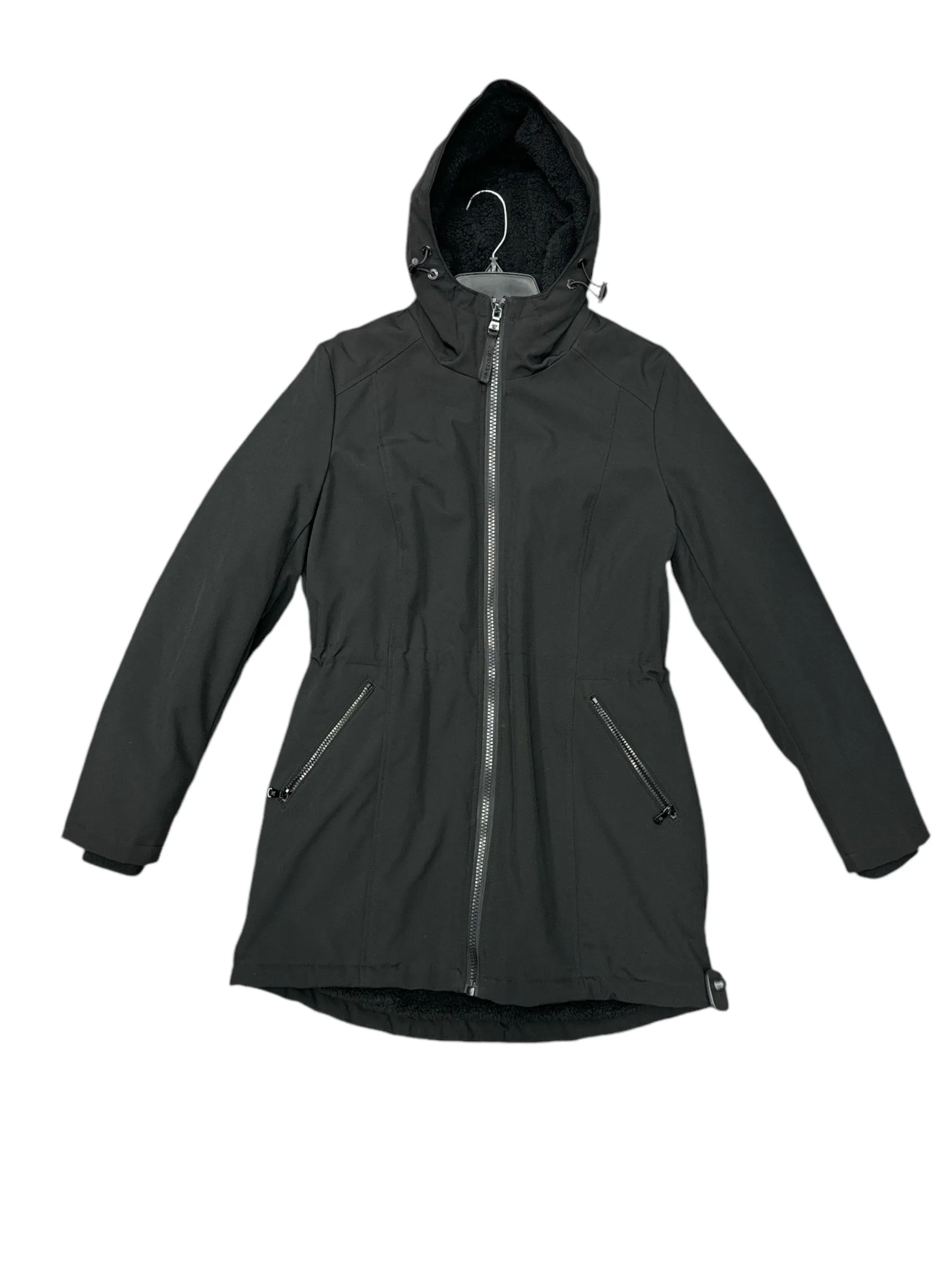 Coat Puffer & Quilted By Calvin Klein In Black, Size: M