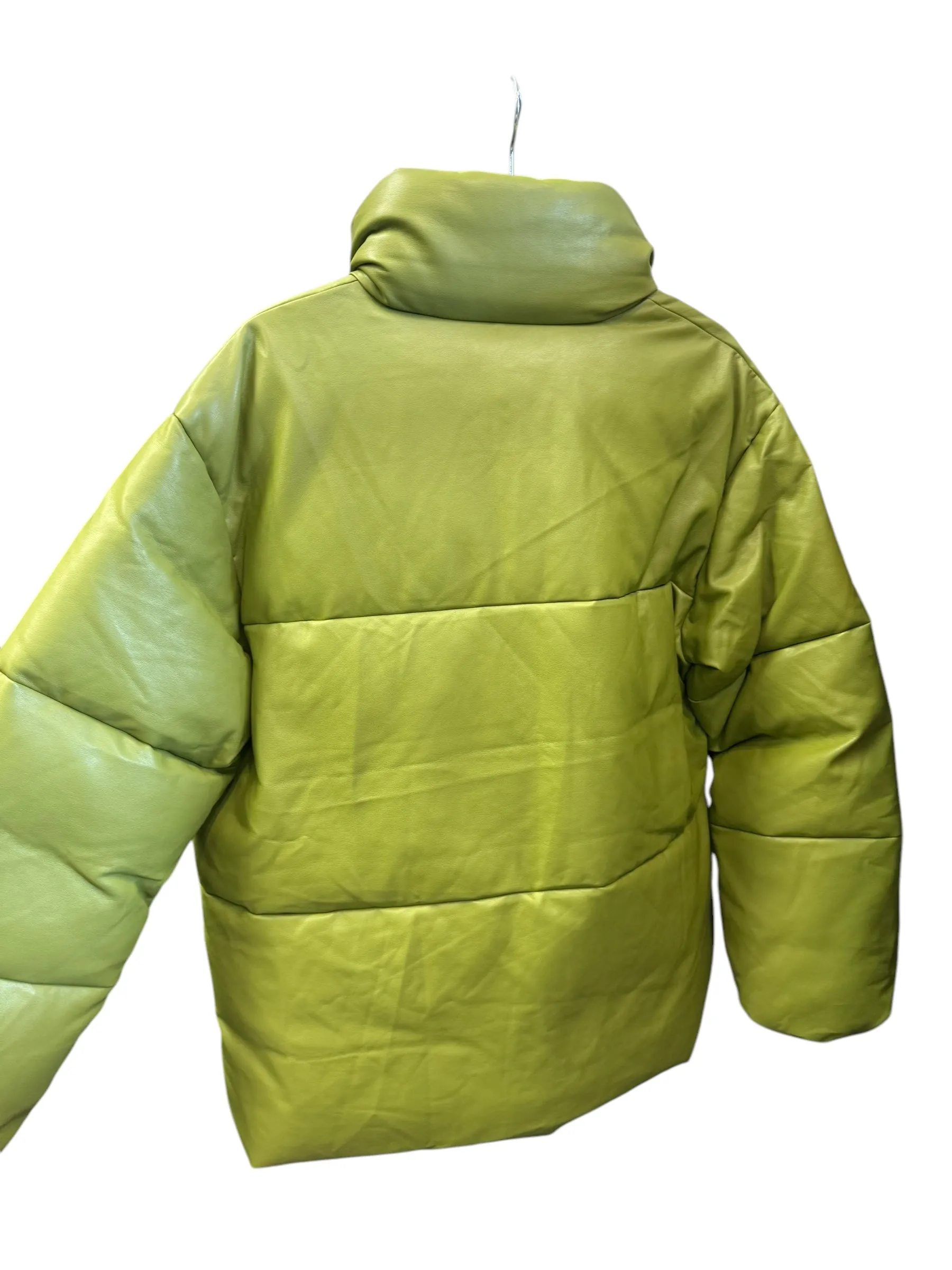 Coat Puffer & Quilted By Cmb In Green, Size: M