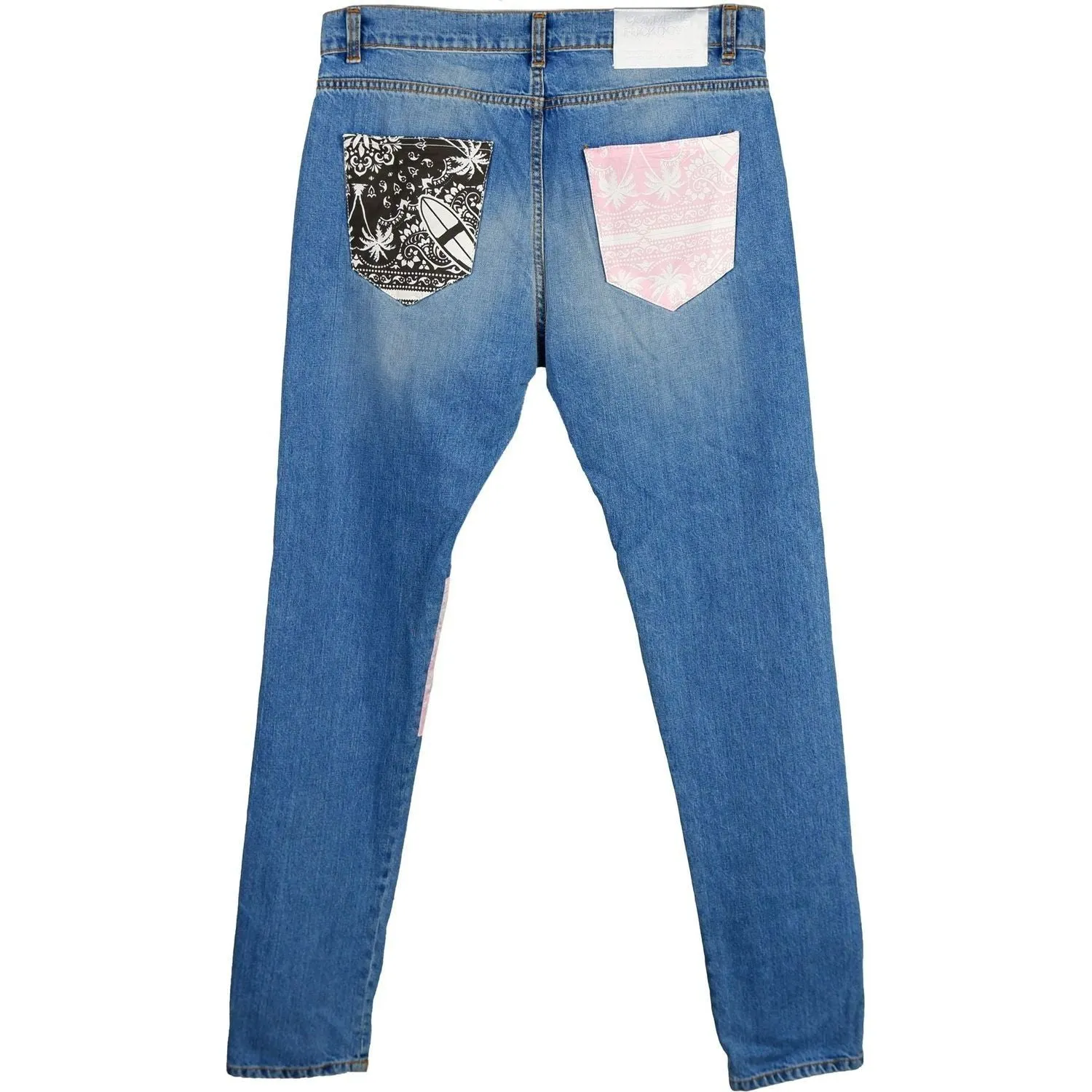 Comme Des Fuckdown Blue Cotton Men's Jean