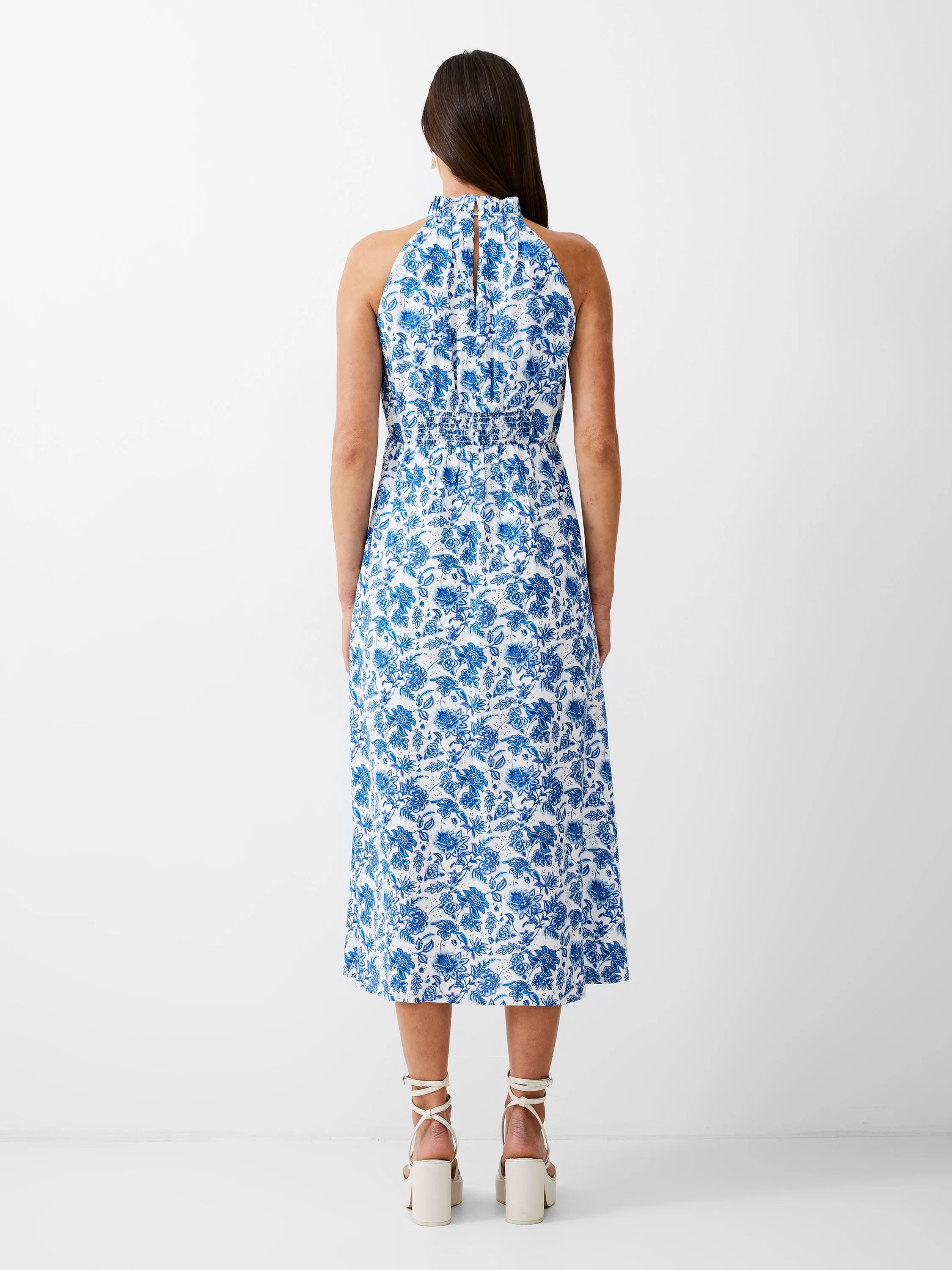 Cosette Halterneck Keyhole Midi Dress