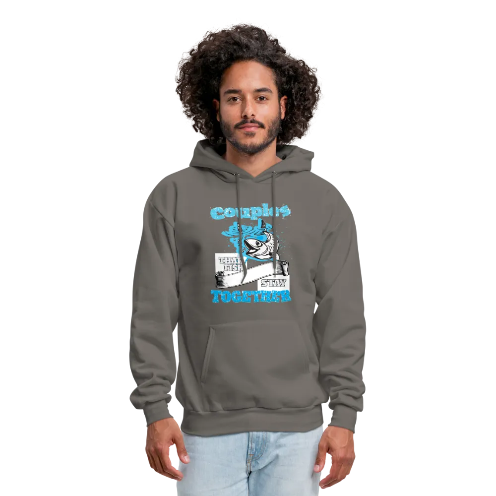 Couples That Fish Stay Together Men's Hoodie