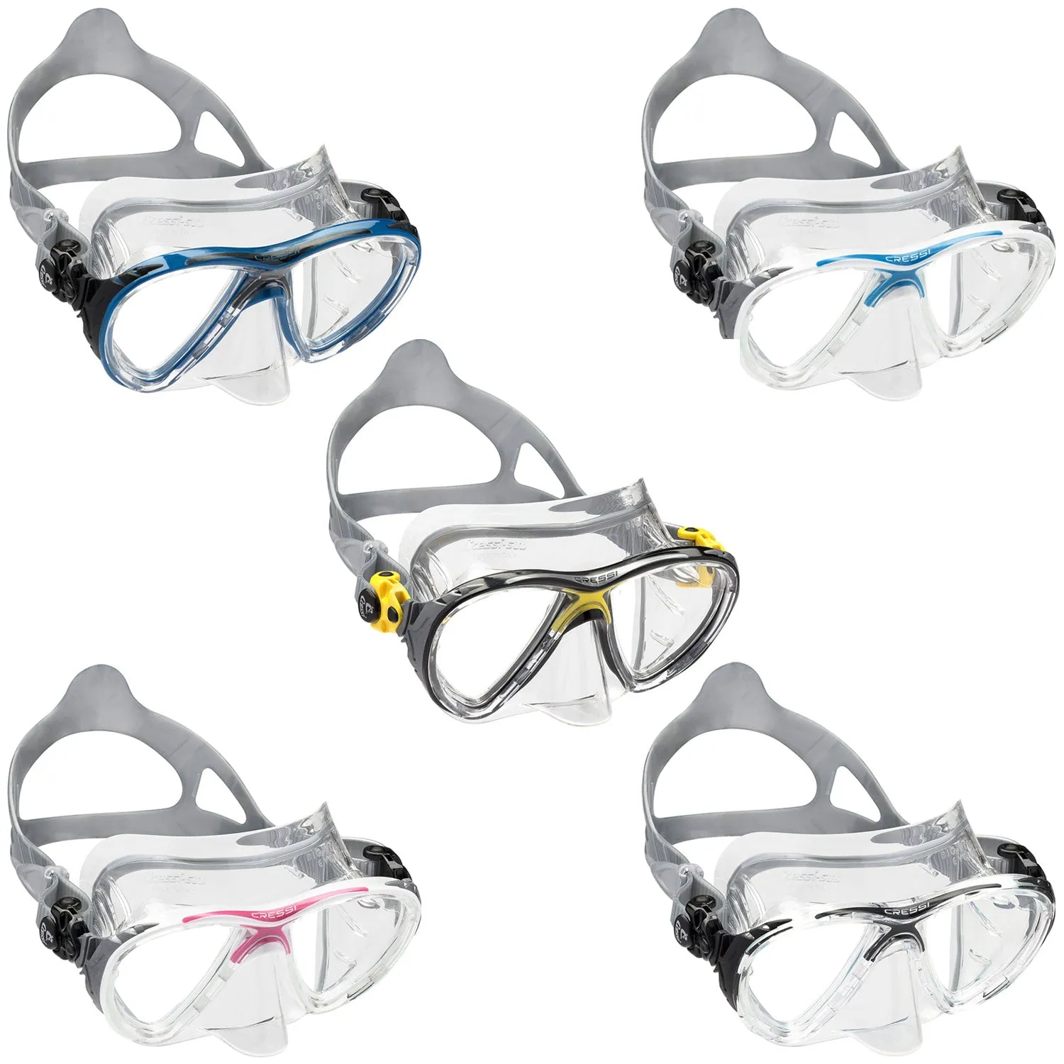 Cressi  Big Eyes Evolution Crystal Adult Size Scuba Mask