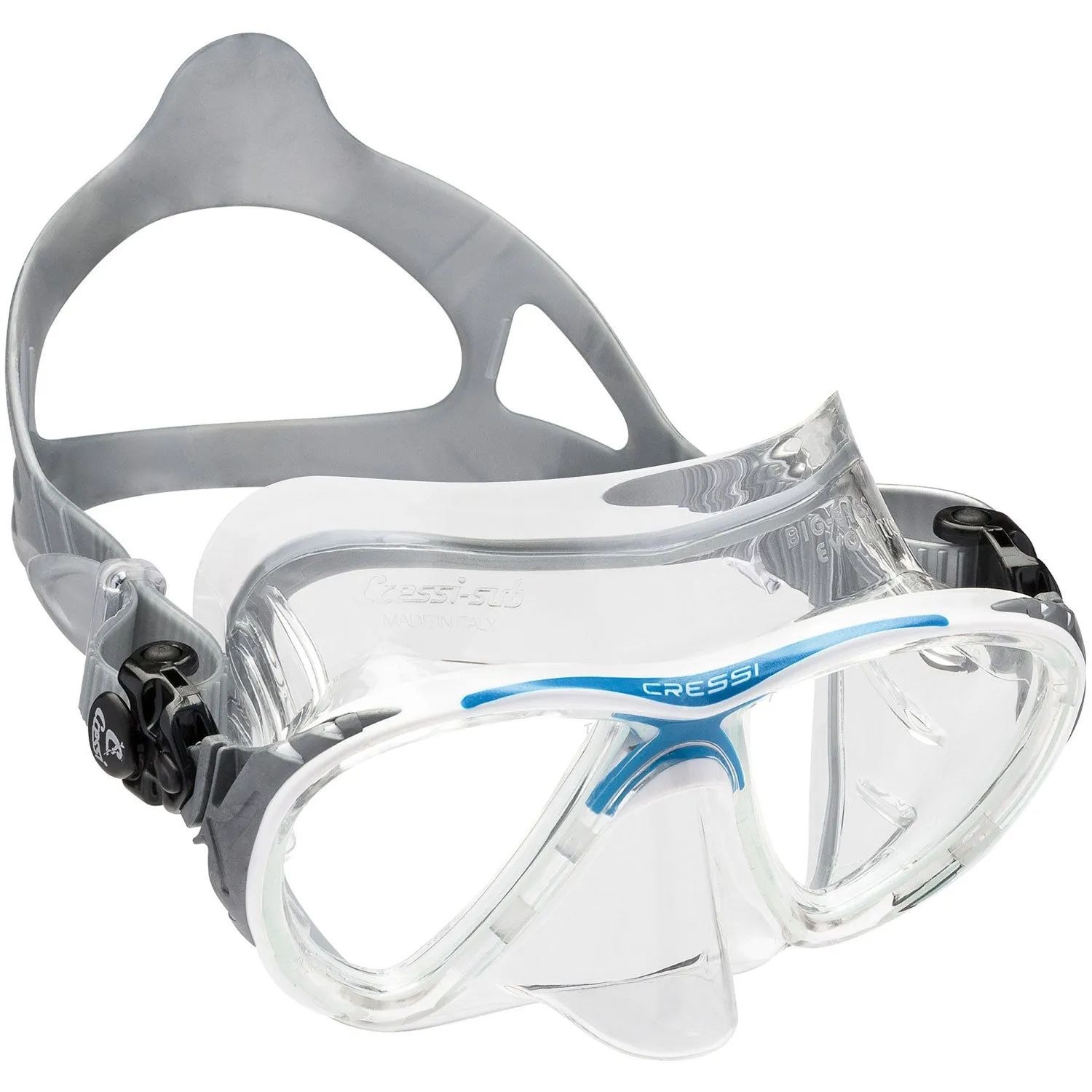 Cressi  Big Eyes Evolution Crystal Adult Size Scuba Mask