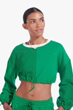 CROPPED BUNGEE SWEATSHIRT | CLOVER