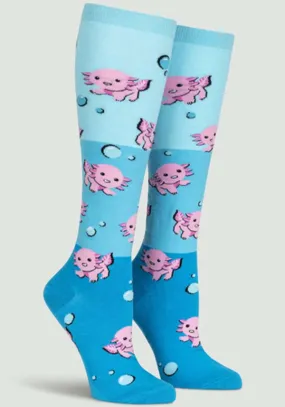 Dancing Axolotl | KNEE HIGH SOCKS