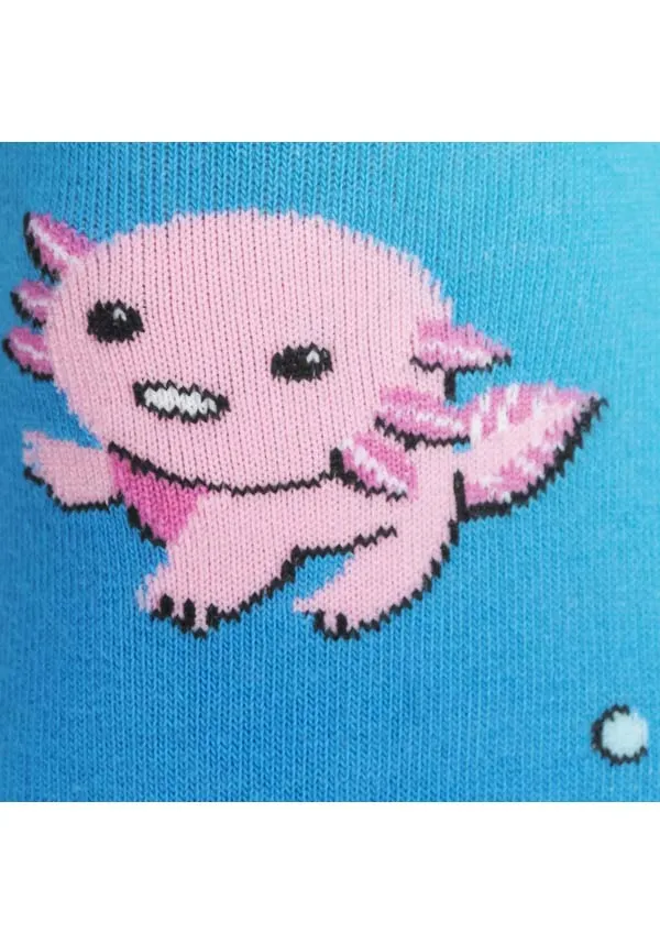 Dancing Axolotl | KNEE HIGH SOCKS