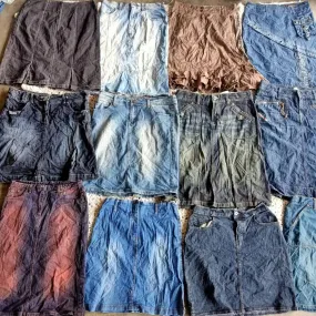 Denim midi skirt 25 peices