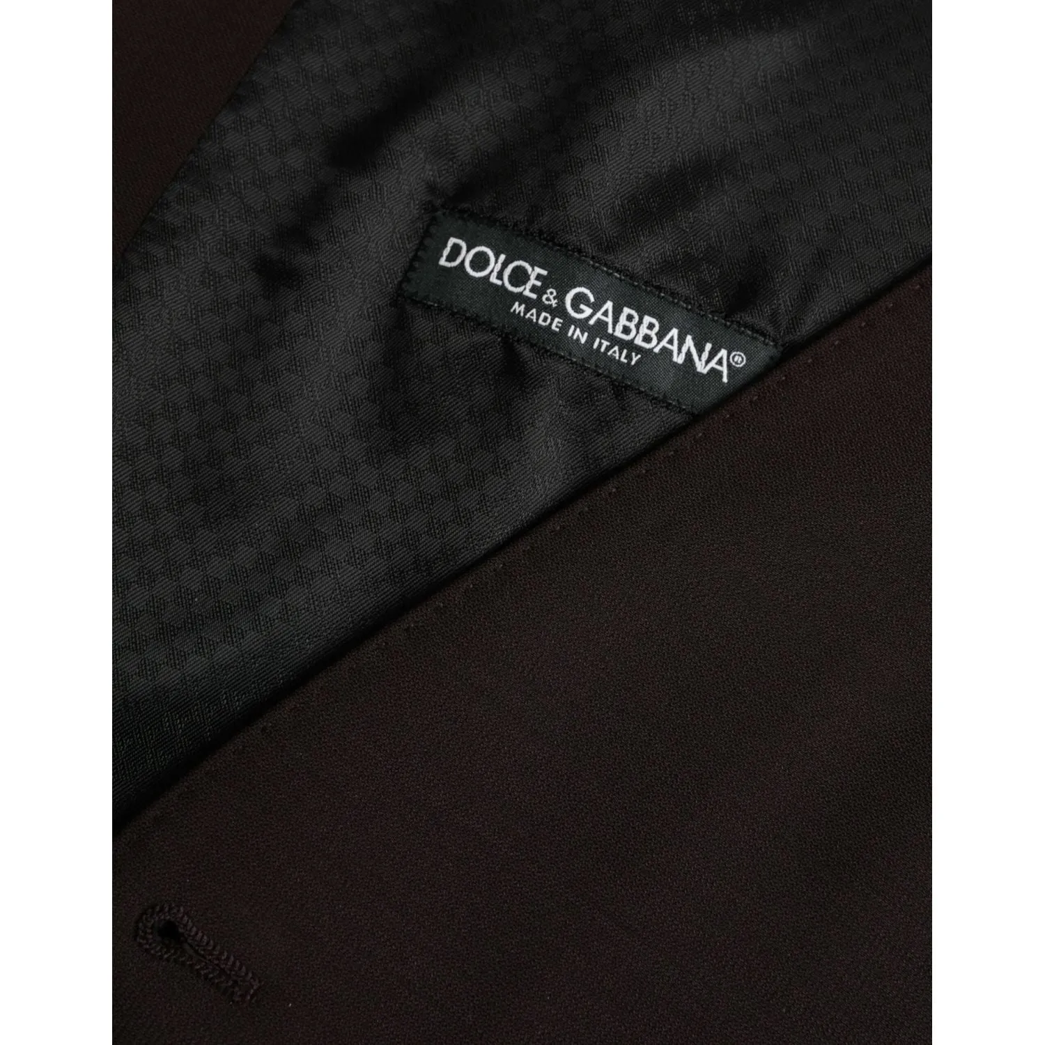 Dolce & Gabbana Brown Wool Waistcoat Dress Formal Vest