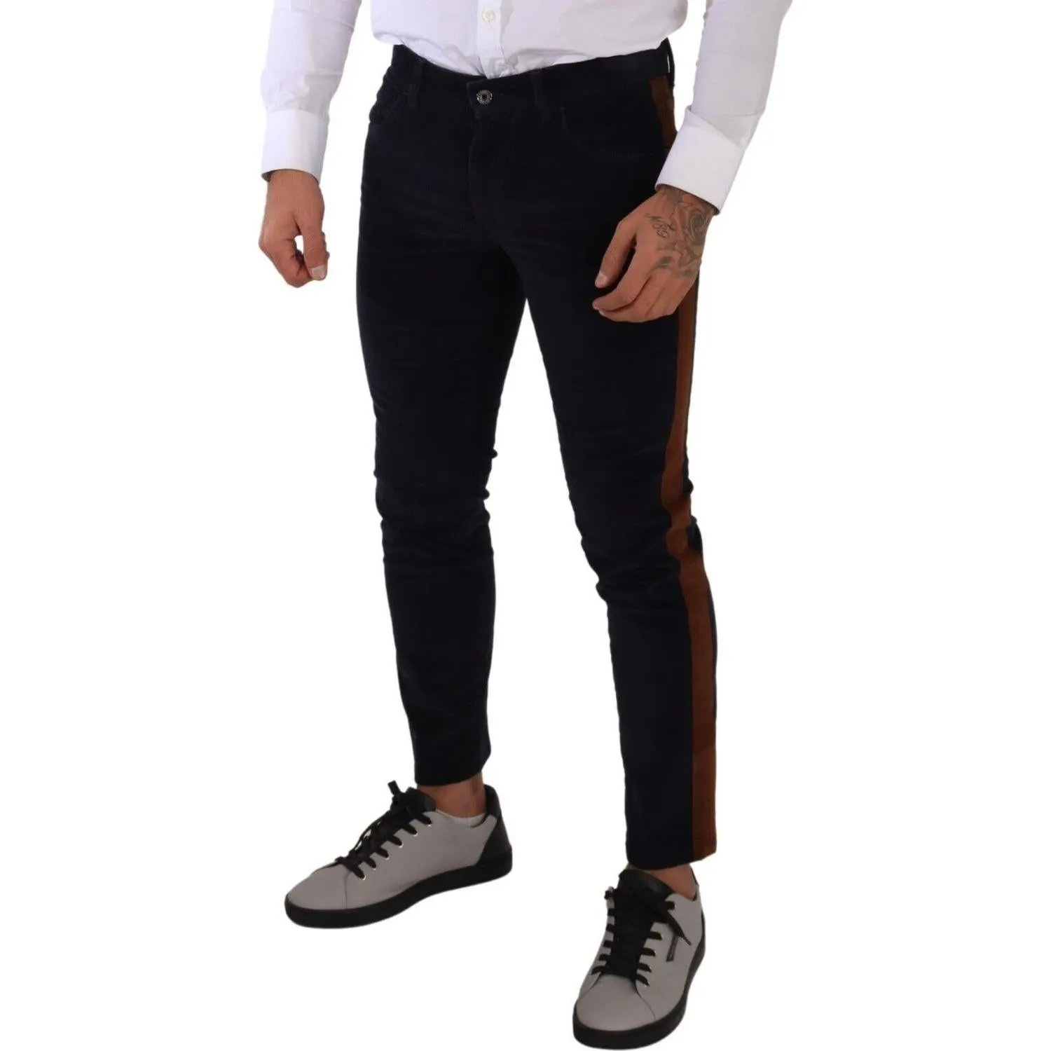 Dolce & Gabbana Elegant Slim Fit Denim for the Modern Man