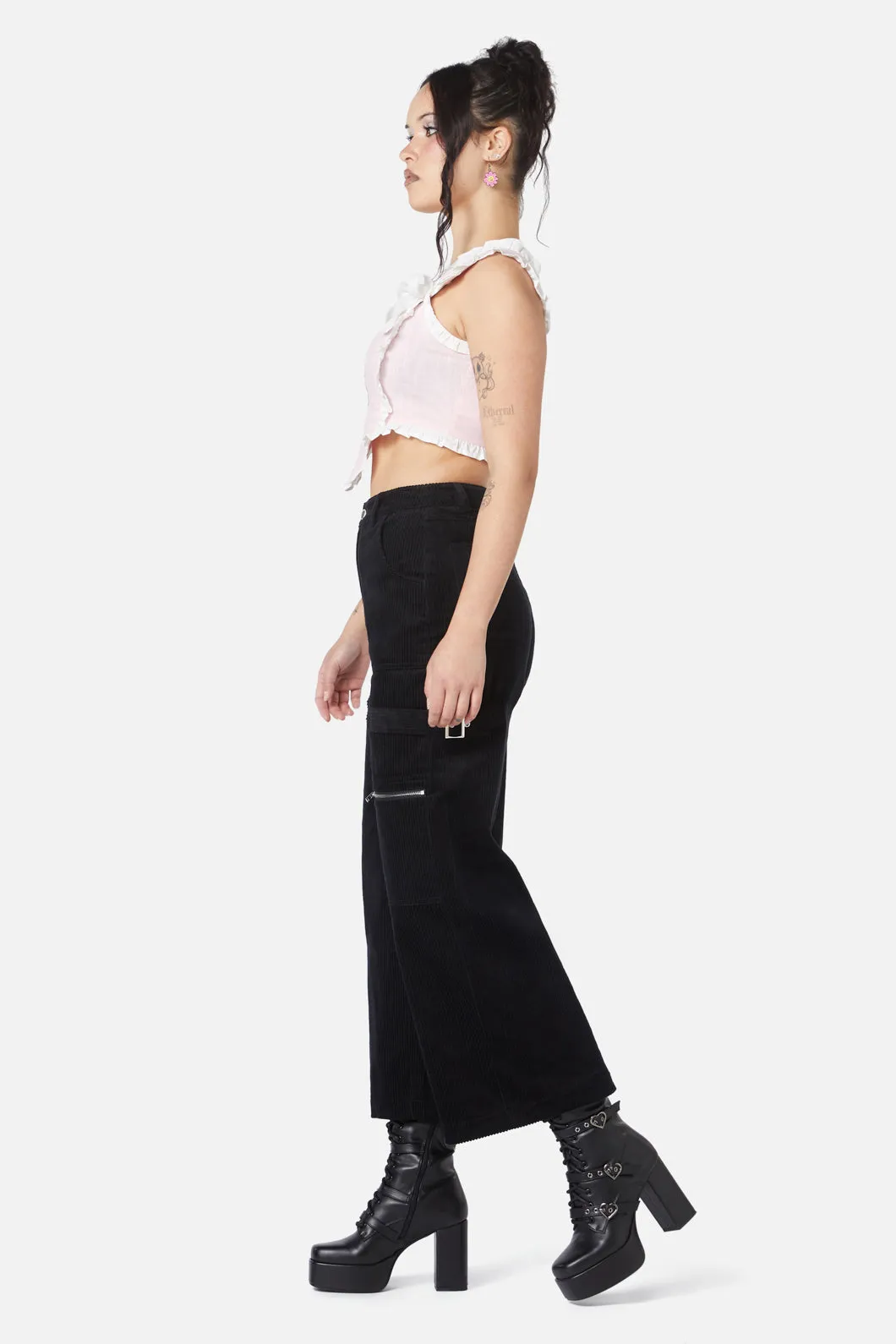 Dolly Cord Wide Leg Cargo