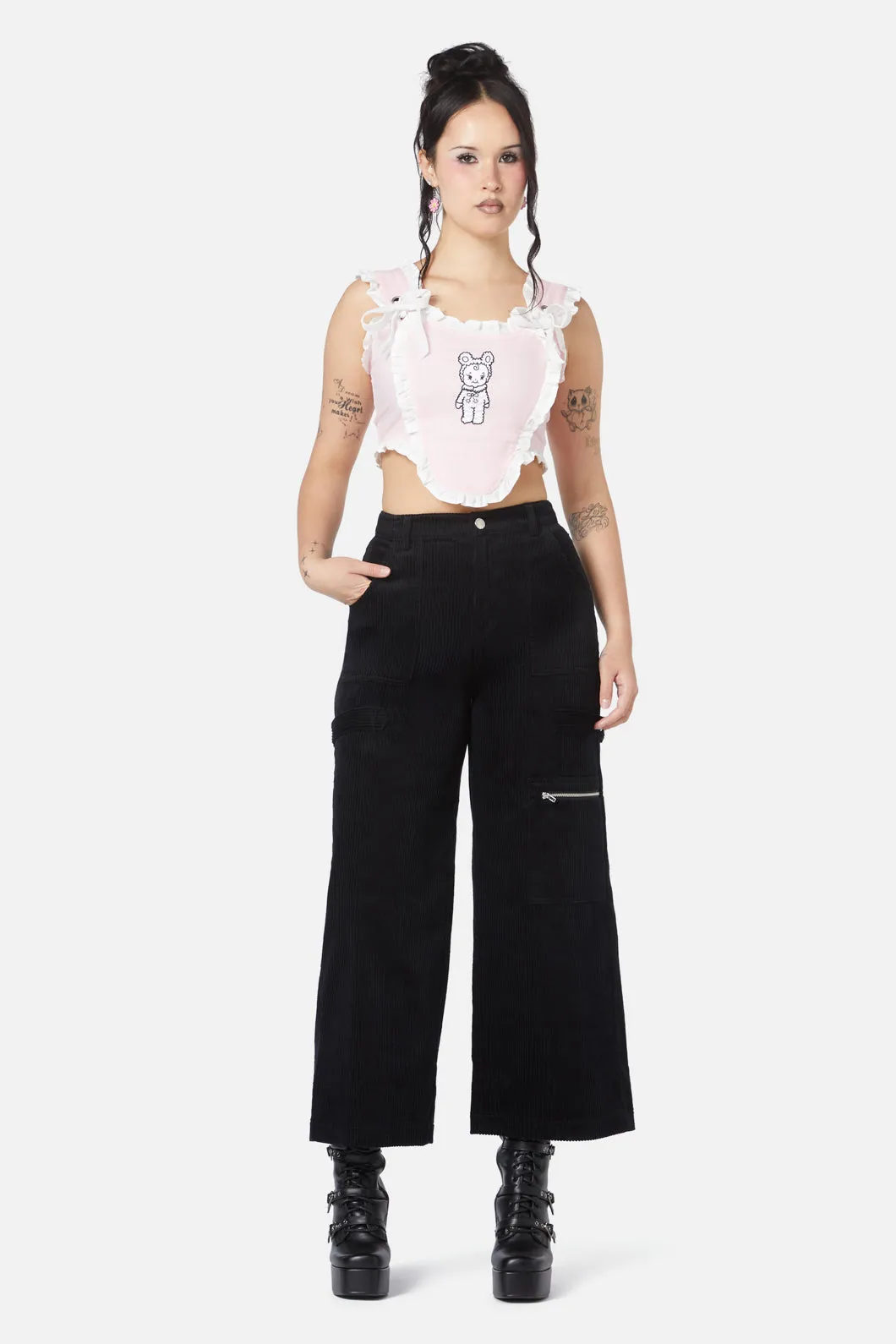 Dolly Cord Wide Leg Cargo