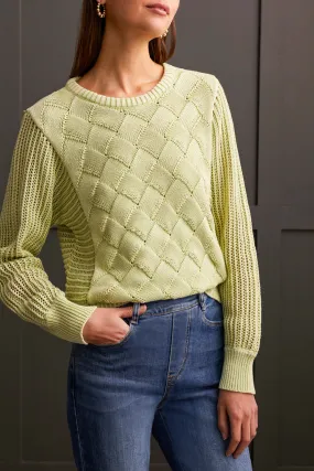 Dolman Crew Neck Sweater with Special Wash