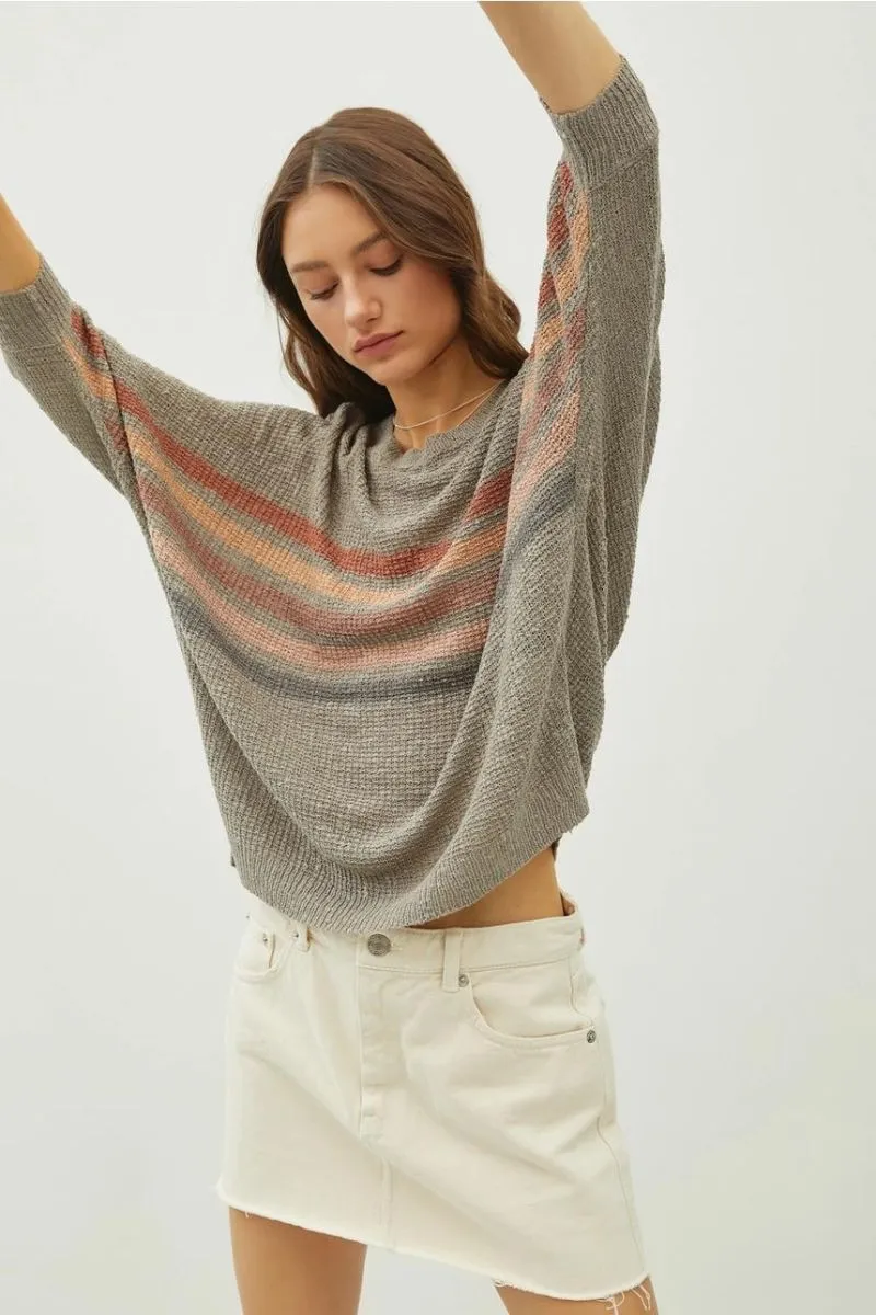 Dolman Striped Sweater