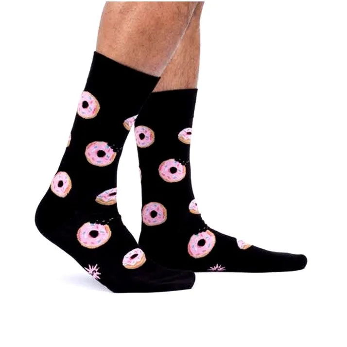 Donut Stop Believing Mens Crew Socks