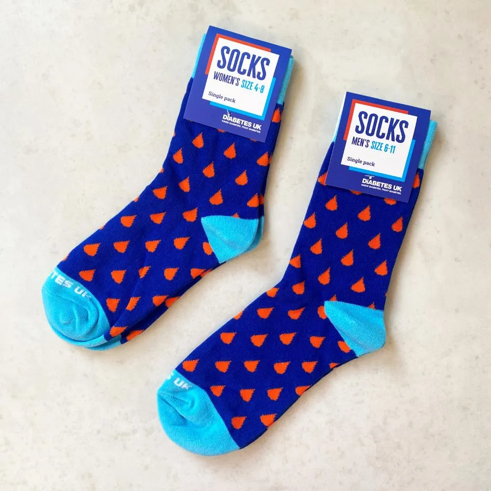 Droplet Diabetes UK Socks