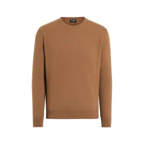 E8K10 110 K95 ZEGNA BROWN MEN SWEATER