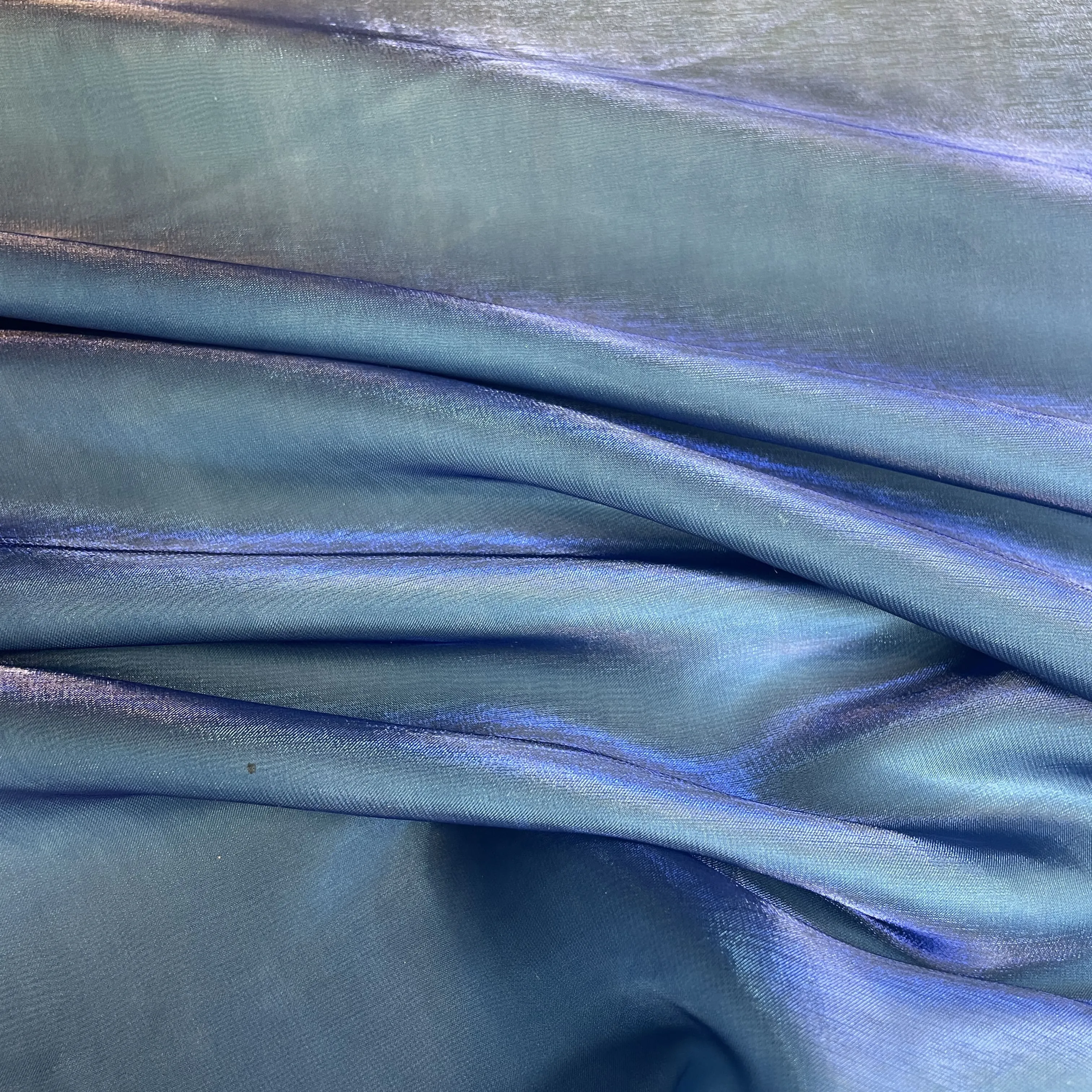 Exclusive Blue Ombre Organza Fabric