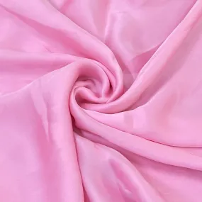 Exclusive Bright Pink Solid Georgette Satin Fabric