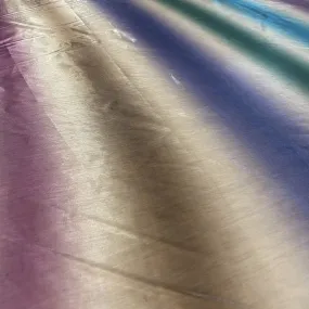 Exclusive Brown Multicolor Stripes Organza Fabric