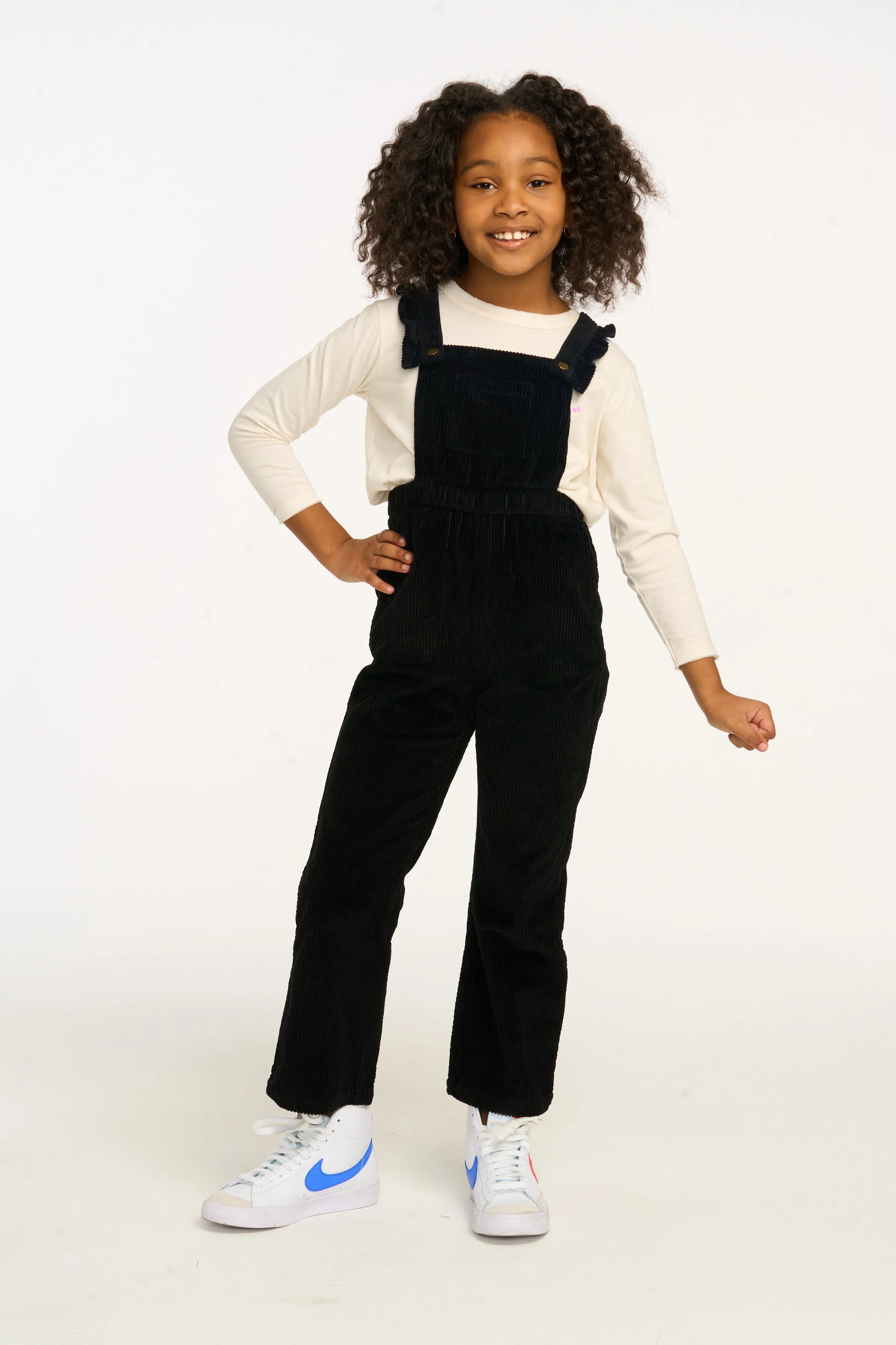 Fairy Overall Raven Black Corduroy