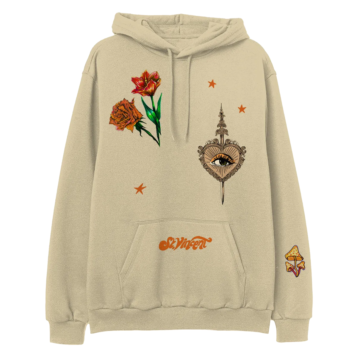 Flowers and Eyes Hoodie